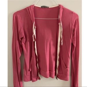 pink zip up
